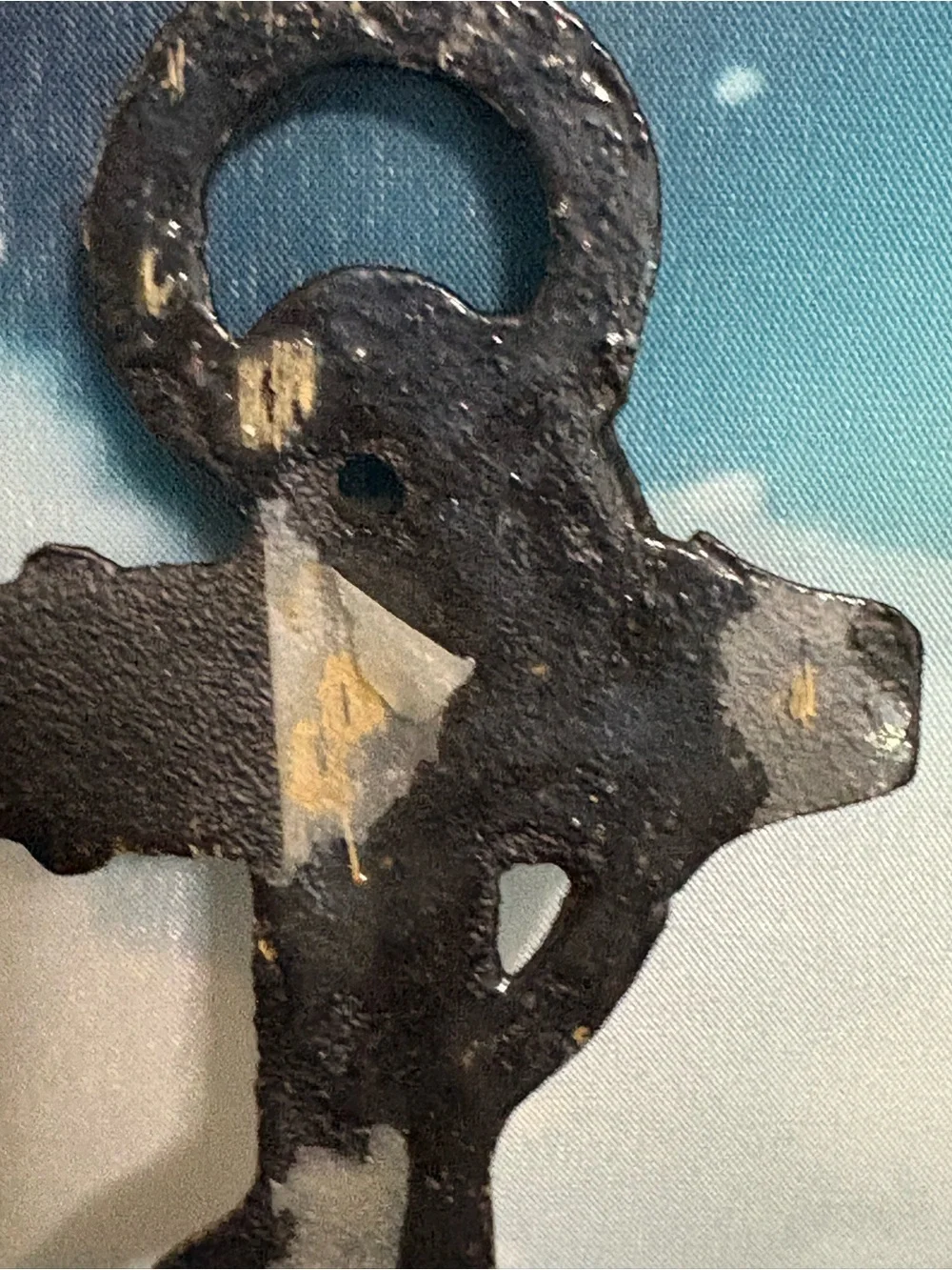 Vintage Nautical Anchor Hook Antique bronze finish cast iron. Preowned.